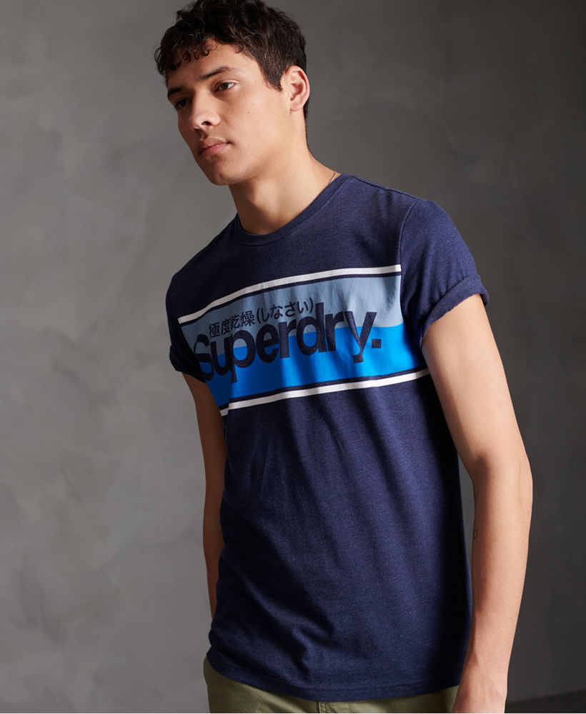 Superdry Core Logo Sport Stripe tee Camiseta para Hombre 