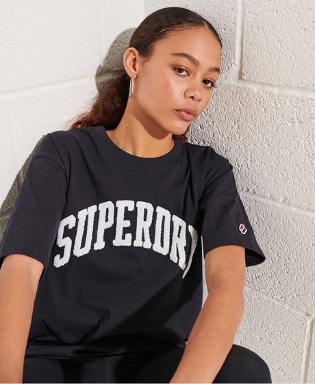 Camiseta-Para-Mujer-Varsity-Arch-Mono-Tee-Superdry