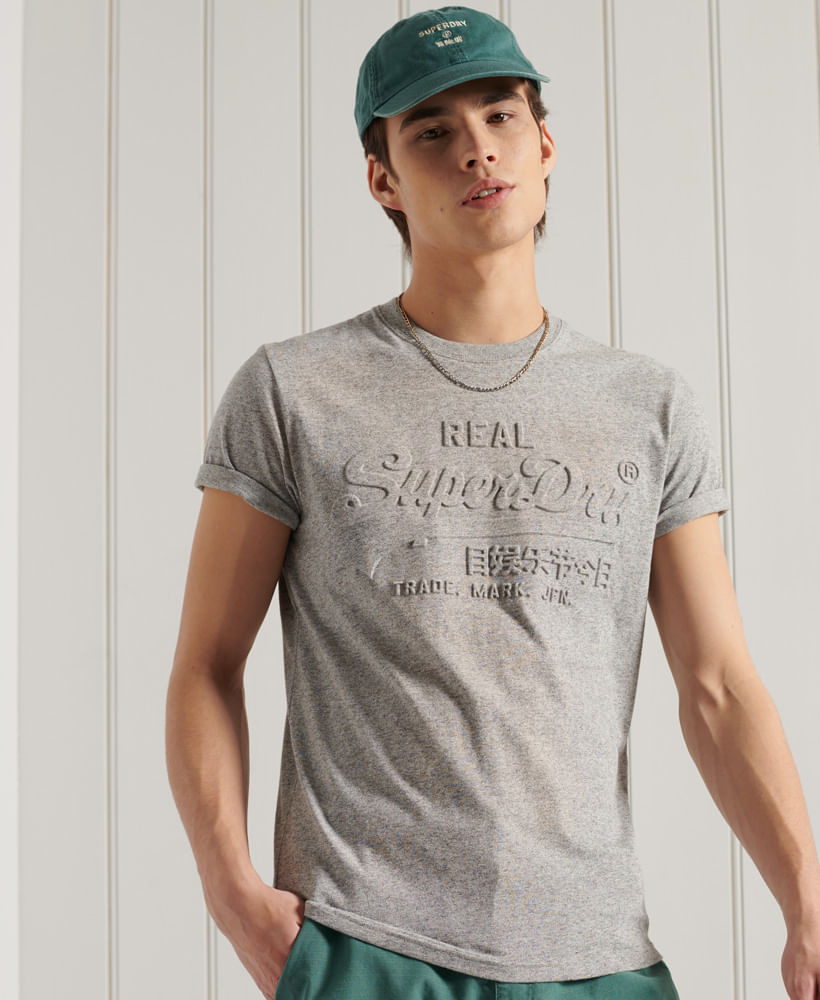 Superdry VL O tee Camisa para Hombre