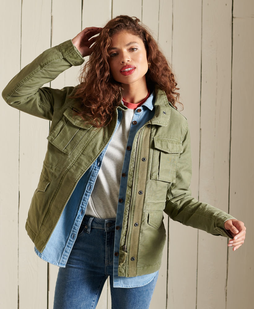 Chaqueta Casual Para Mujer Rookie Borg Lined Jkt 10375 - superdrycolombiaMobile