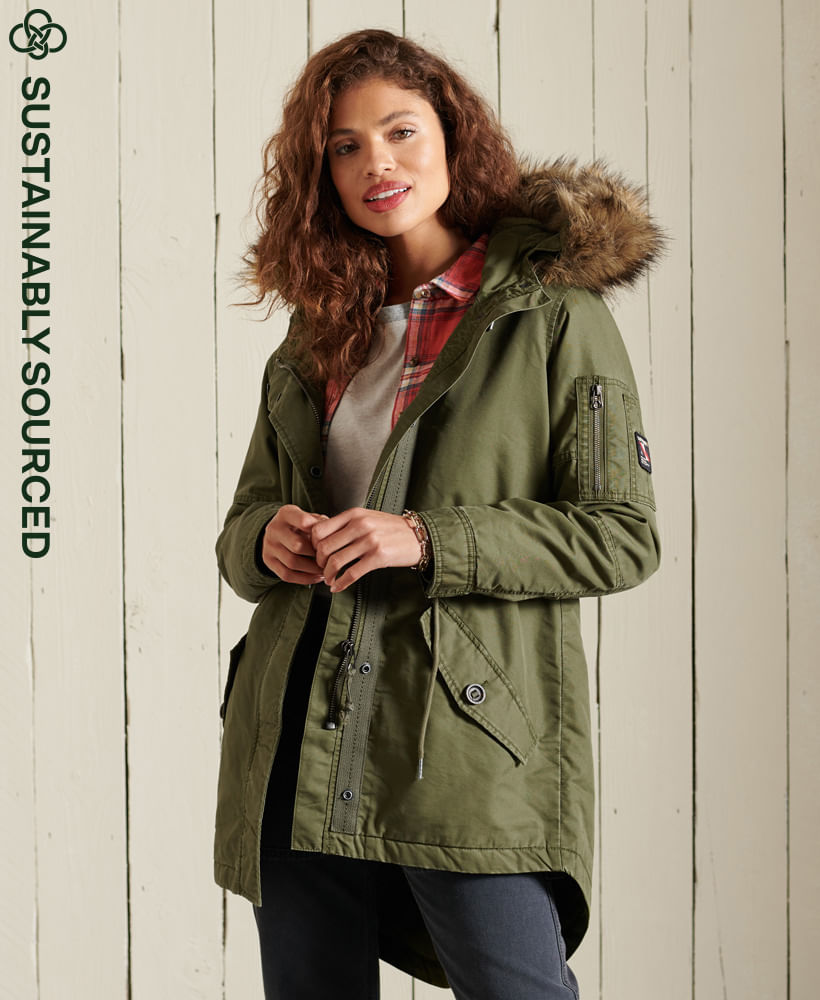 Orientar Empleador Nuez Chaqueta Casual Para Mujer Military Fishtail Parka 10376 -  superdrycolombiaMobile
