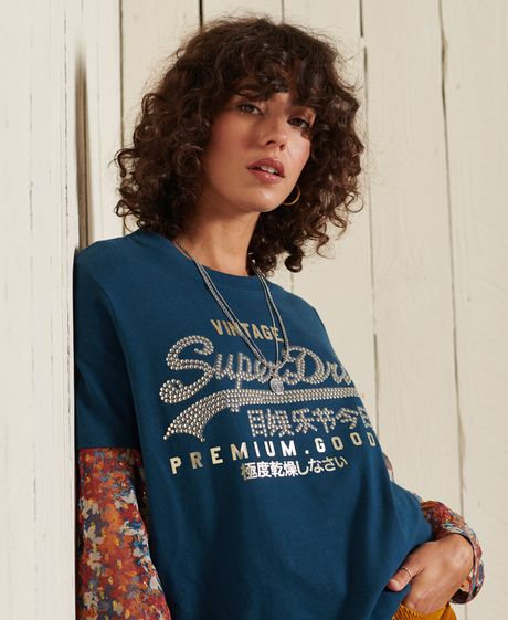 Camiseta-Para-Mujer-Tonal-Tee-Superdry