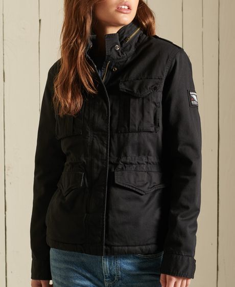 Chaqueta-Casual-Para-Mujer-Classic-Rookie-Borg-Jacket-Superdry