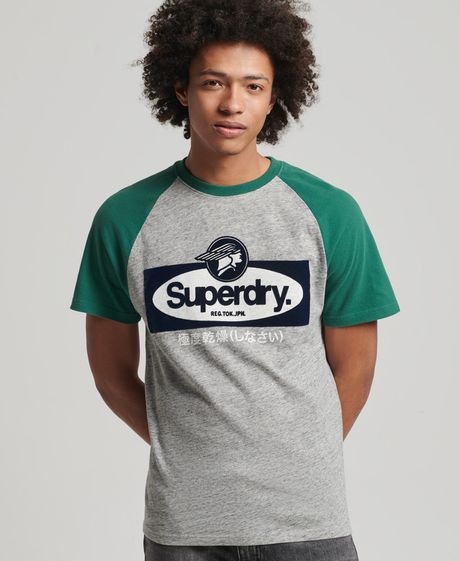 Camiseta-Para-Hombre-Vintage-Cl-Raglan-Tee-Superdry