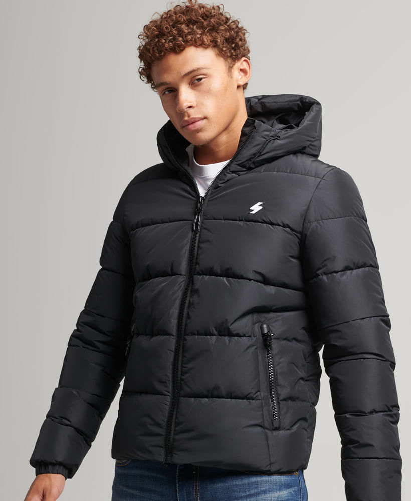 Padded Para Hombre Hooded Puffer Superdry | CHAQUETAS SUPERDRY - superdrycolombiaMobile