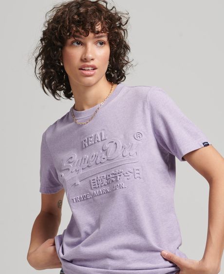 Camiseta-Para-Mujer-Vintage-Logo-Emboss-Tee-Superdry